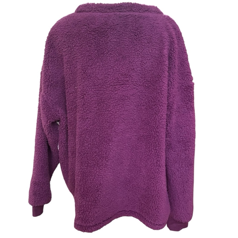 Disney‎ Winnie the Pooh Plush Fleece Pajama Sweatshirt Purple Cozy Lounge Top - Picture 3 of 6
